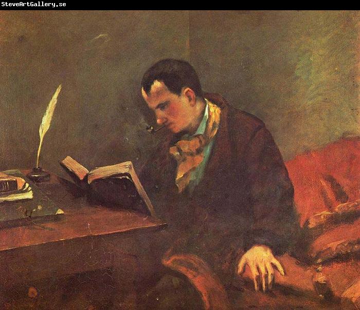 Gustave Courbet Portrait of Charles Baudelaire